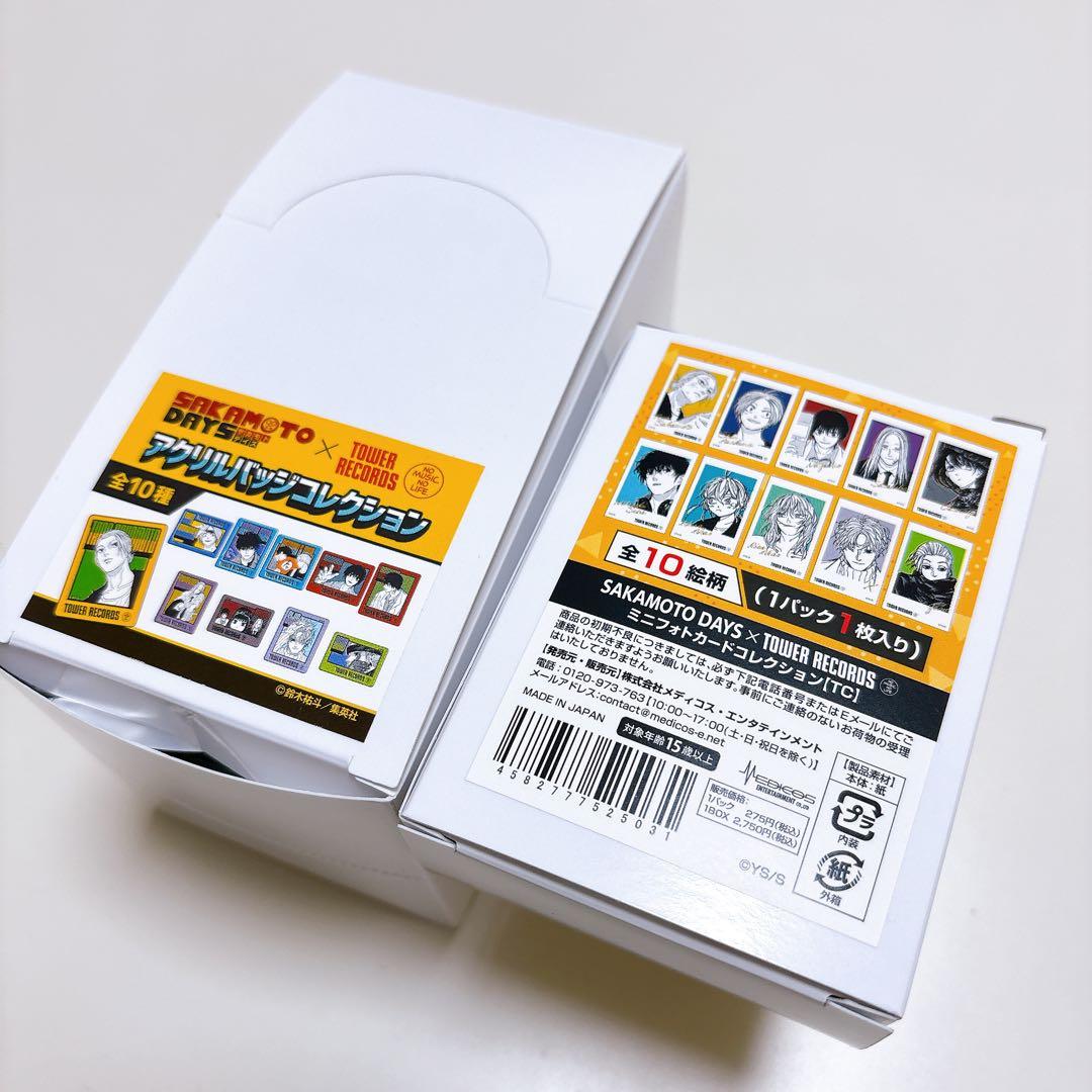 SAKAMOTO DAYS アクリルバッジ ミニフォトカード メディコス BOX