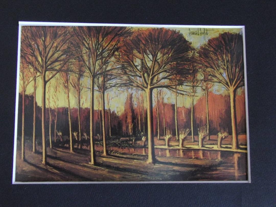 ベルナール・ビュッフェ【Foret de Mormale】希少な額装用画集より