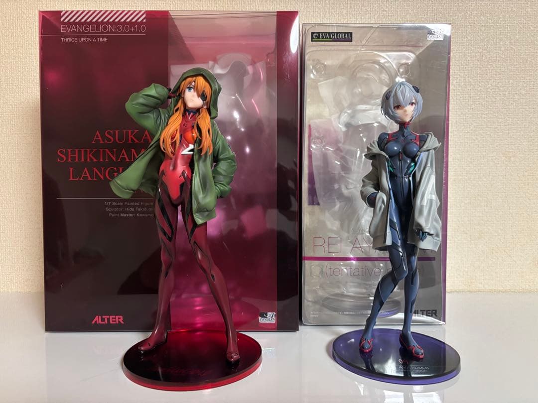 エヴァンゲリオン アスカ レイ フィギュアセット