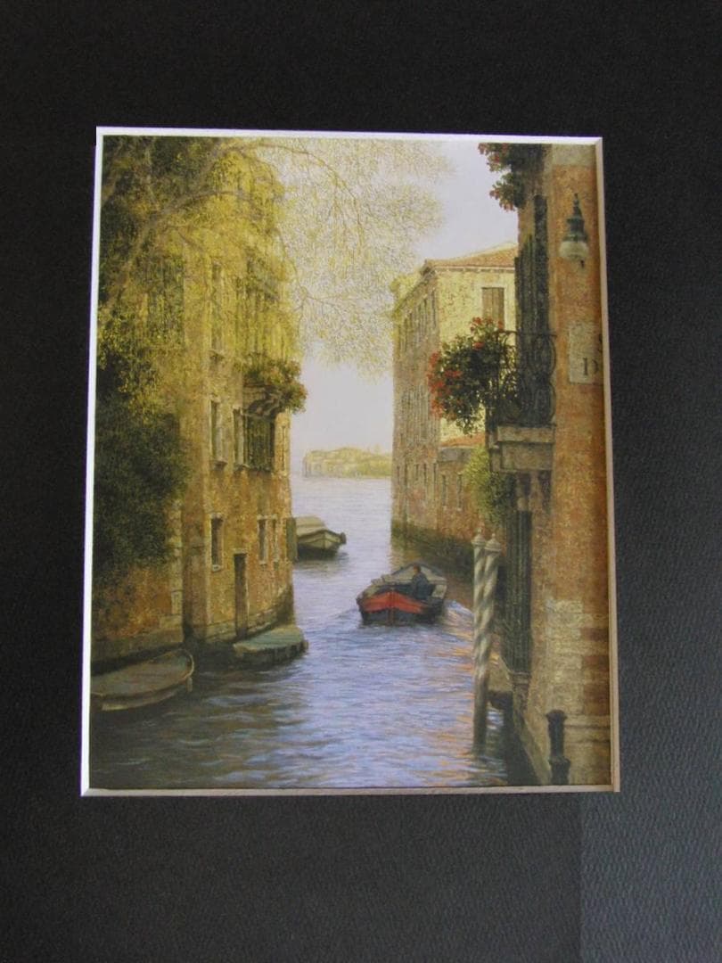 孫家珮、【旅】、希少な額装用画集より、状態良好、新品額装付