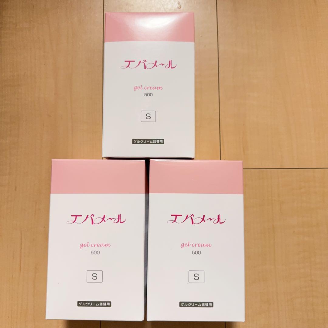 エバメールゲルクリーム Sタイプ 詰替 500g K（3箱）