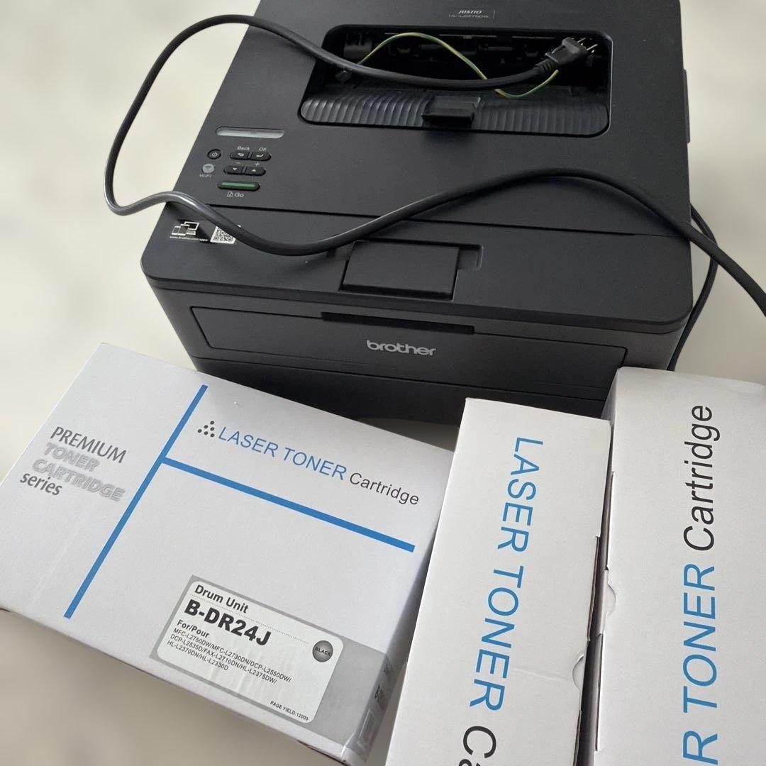 brother レーザープリンター おまけトナー、ドラム付　動作確認済