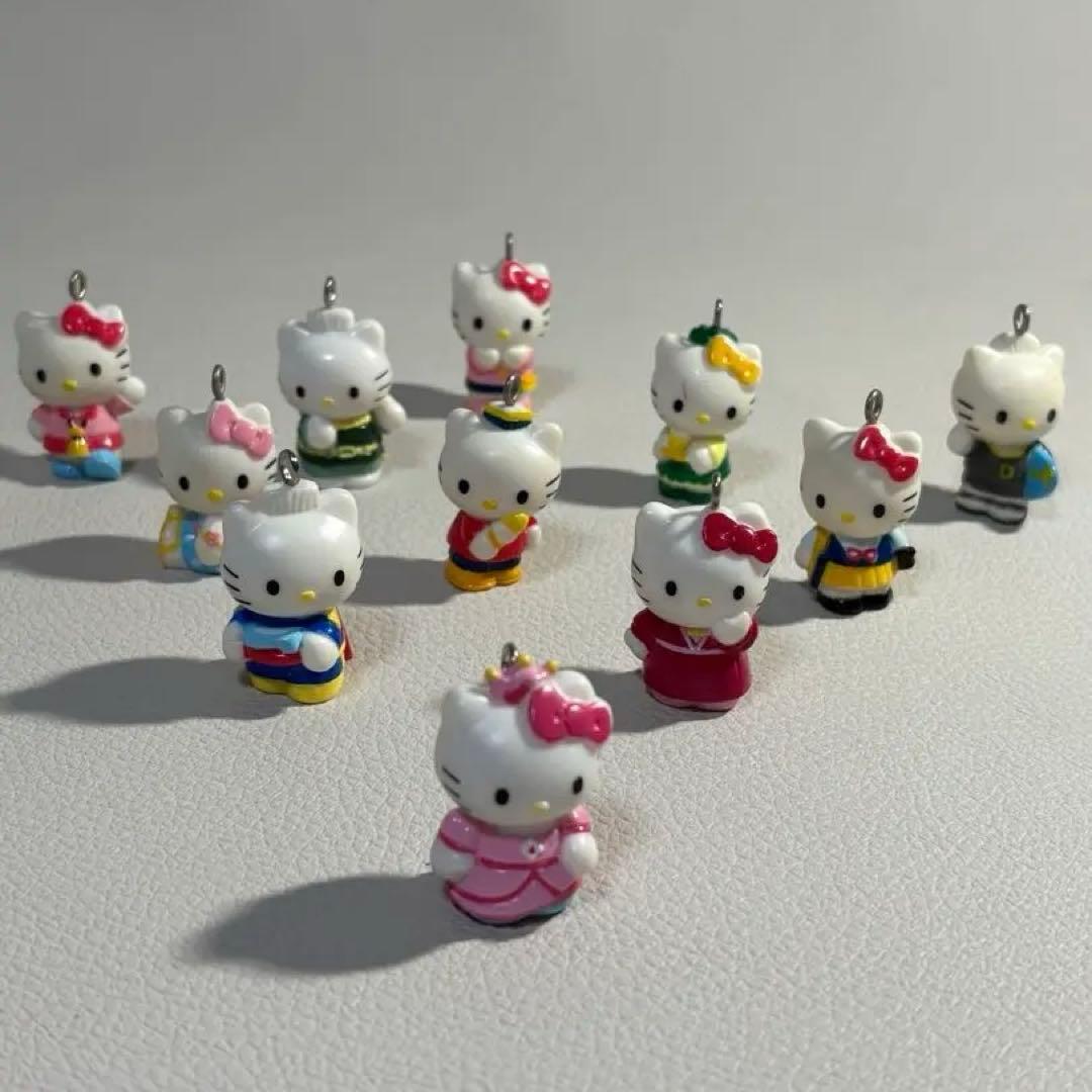 ②ご当地キティ ストラップ レア クリオネ みかん 納豆 根付け 20個