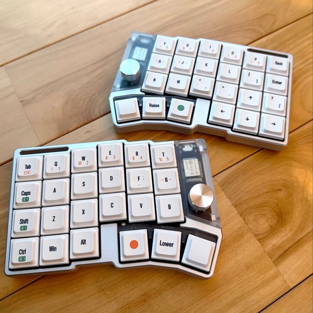 Cornix LP 分割キーボード シルバー 新品開封済みテスト動作のみ実施