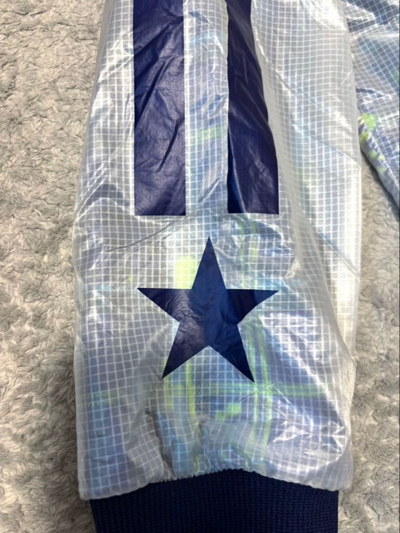 ラッセルノ ブルゾン 2重素材 表ナイロン100% シアー ブルーチェック柄