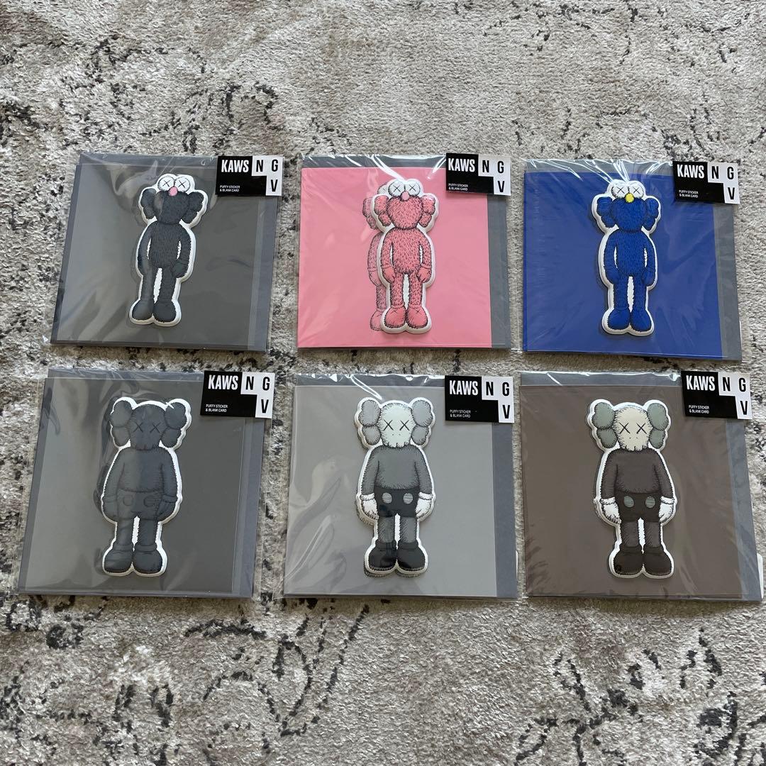 KAWS キャラクター ステッカー 6枚セット