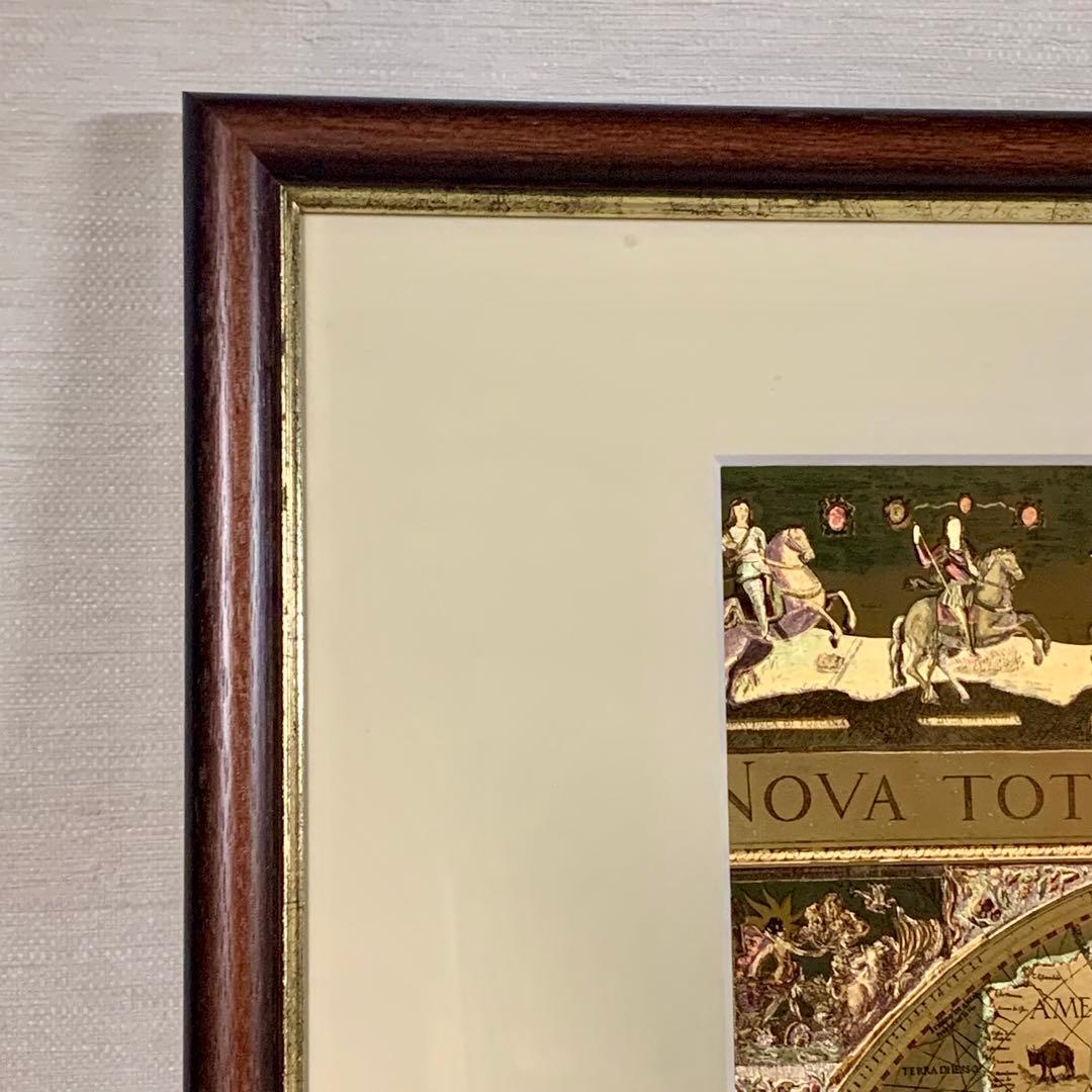 新品・未使用】DUFEX 英国製 エッチングアート ヴィンテージ 地図