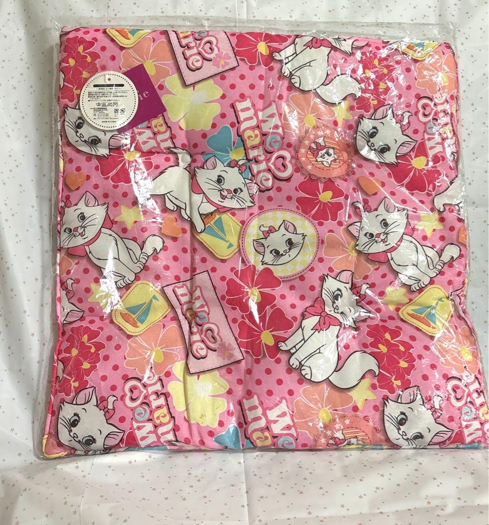 平成レトロ 【新品】ディズニー マリーちゃん クッション 座布団 当時