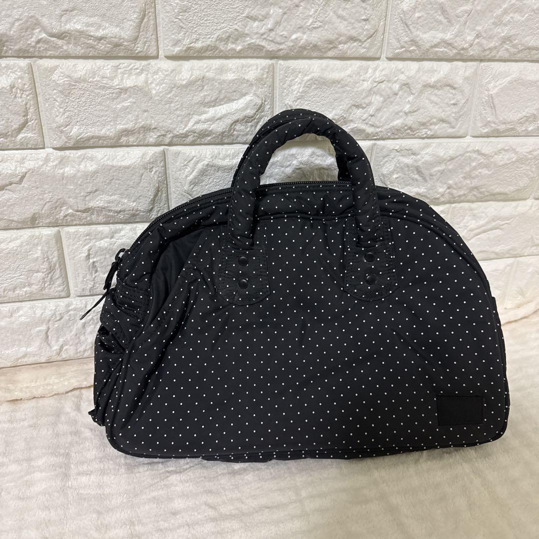 美品⭐︎ヘッドポーター／廃盤ブラックビューティードット柄ドラムバッグ⭐︎