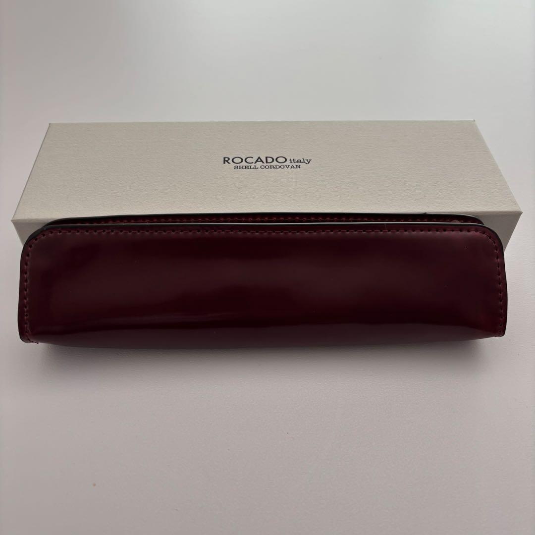 新品】ROCADO ロカド シェルコードバン ペンケース 馬革 バー