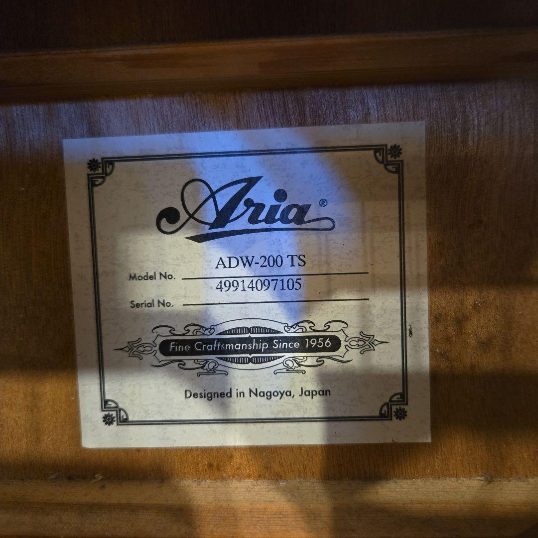 Aria ADW-200 TS アコースティックギター