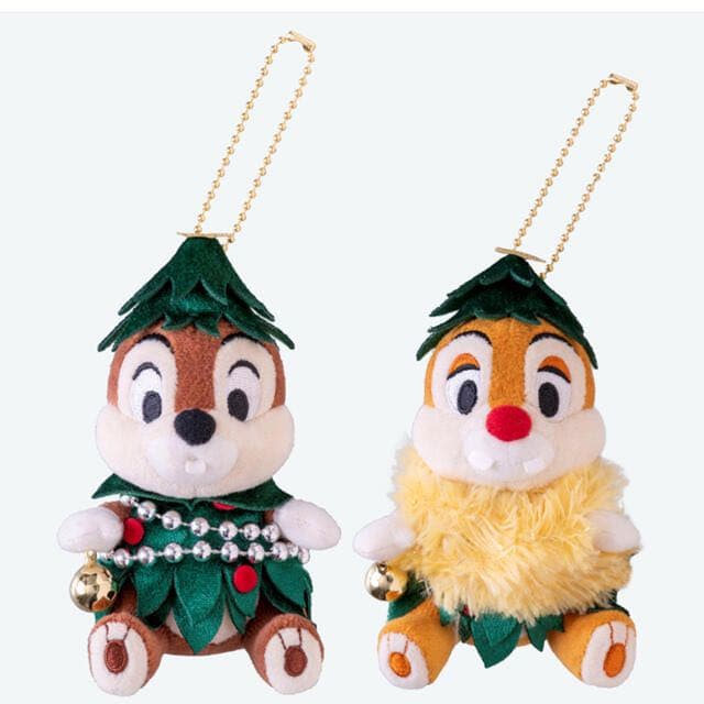 チップとデール ぬいぐるみバッジ ディズニー クリスマス ツリー 2021