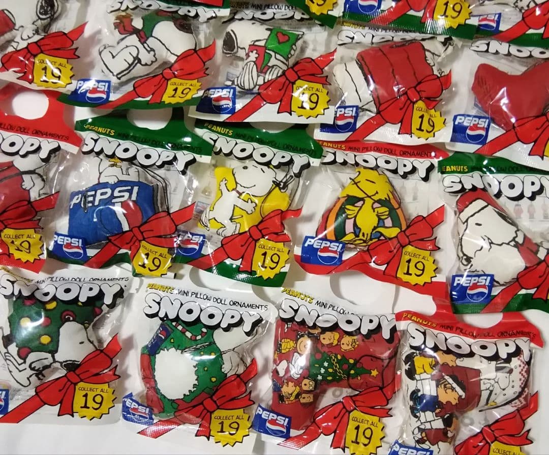 スヌーピー ペプシ クリスマス オーナメント 全19種セット 未開封 レトロ