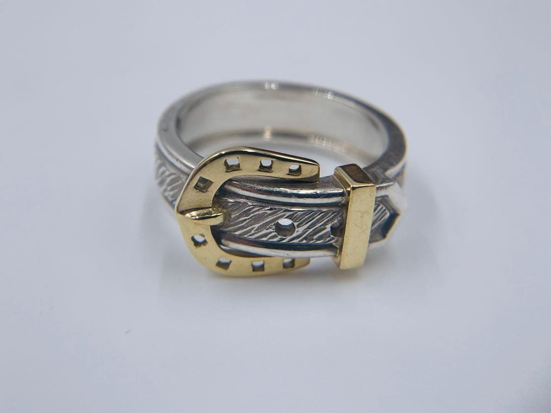 HERMÈS エルメス ホースシュー ベルト コンビ リング 13号