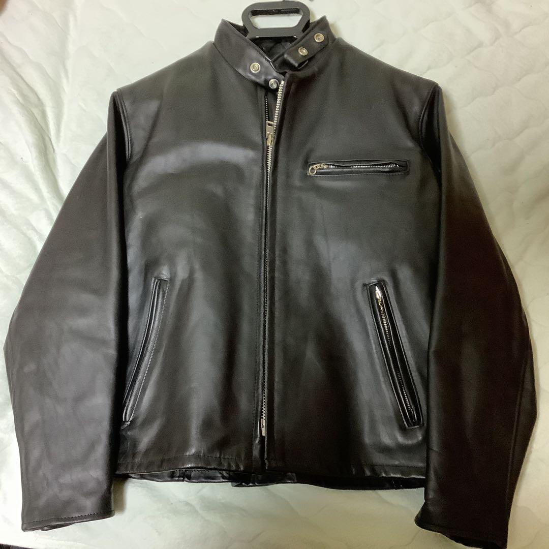 Schott ブラックレザー ジャケット 40