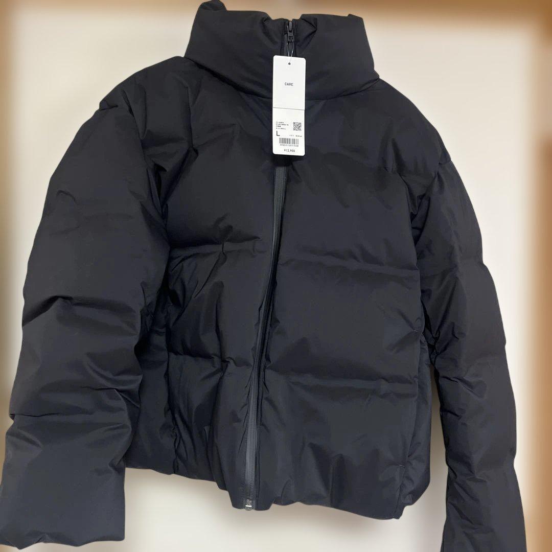 シームレスダウンショートジャケット（L）＃新品タグ付き　定価12,900円