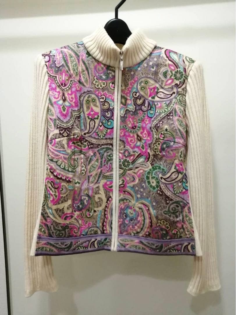美品 LEONARD レオナール ニット カーディガン ジャケット ペイズリ L 楽天市場】レオナール（柄ペイズリー）（カーディガン・ボレロ