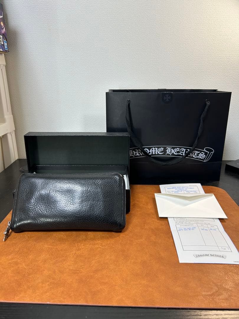 【インボイス原本付属】クロムハーツ　REC F ZIP PLANE 長財布