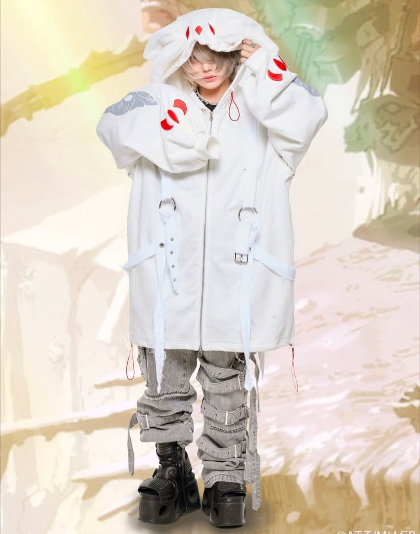 Gamchu【ガムチュ】Faputa motif Zip-up hoodie