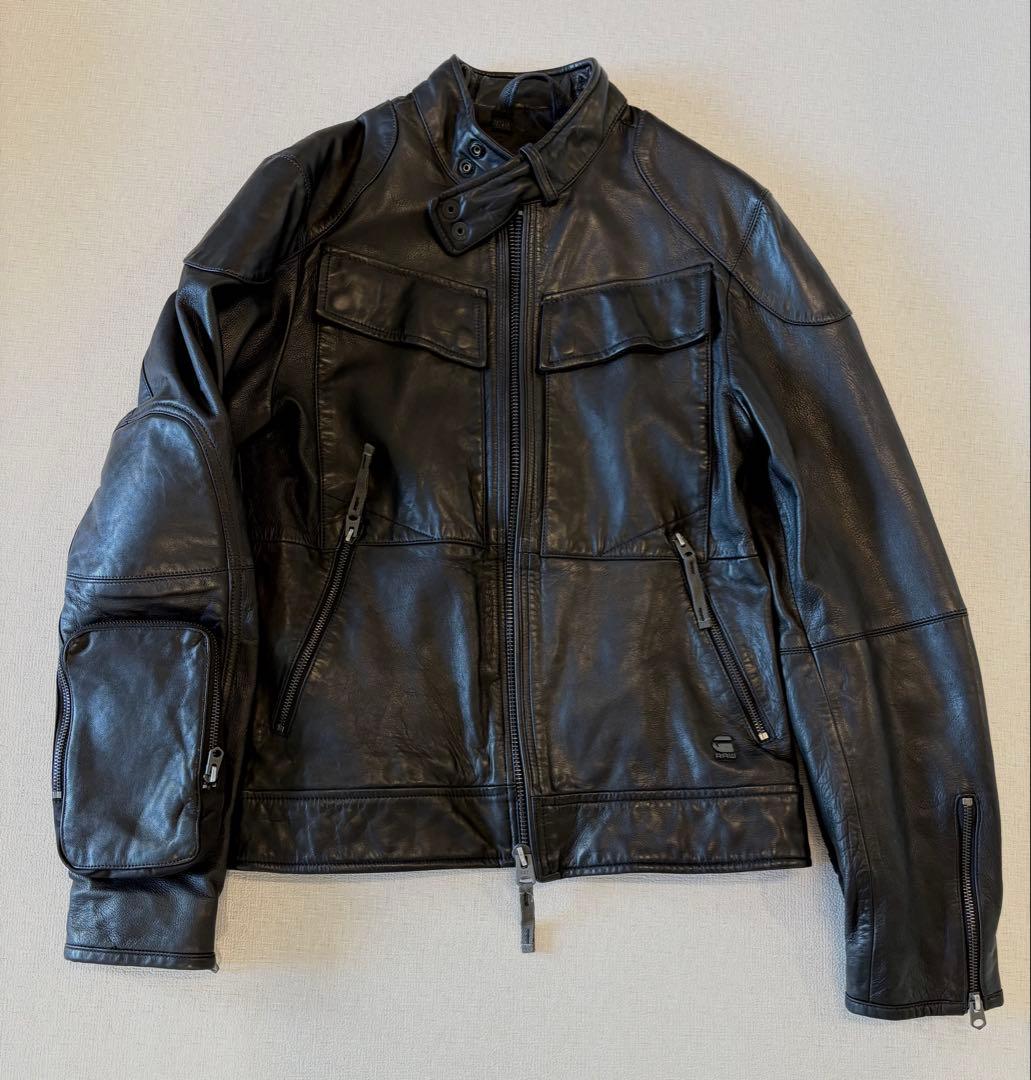 G-STAR ジースター レザージャケット G-STAR（ジースター）の「FLIGHT LEATHER JACKET/レザージャケット