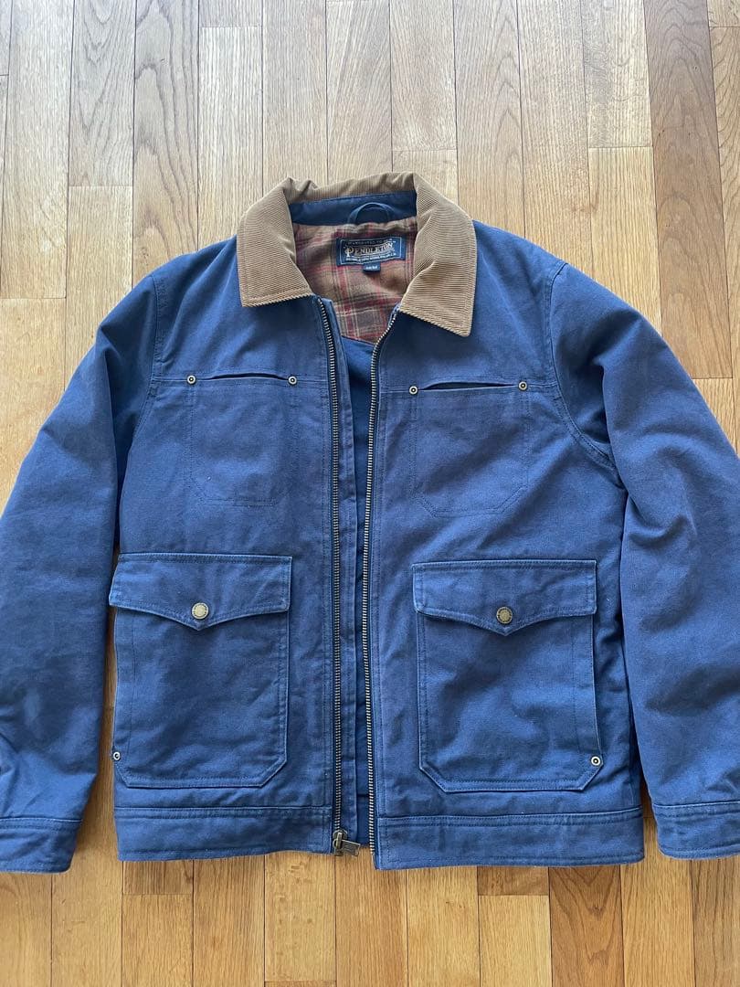 Pendleton ネイビージャケット M/M コーデュロイ襟付き