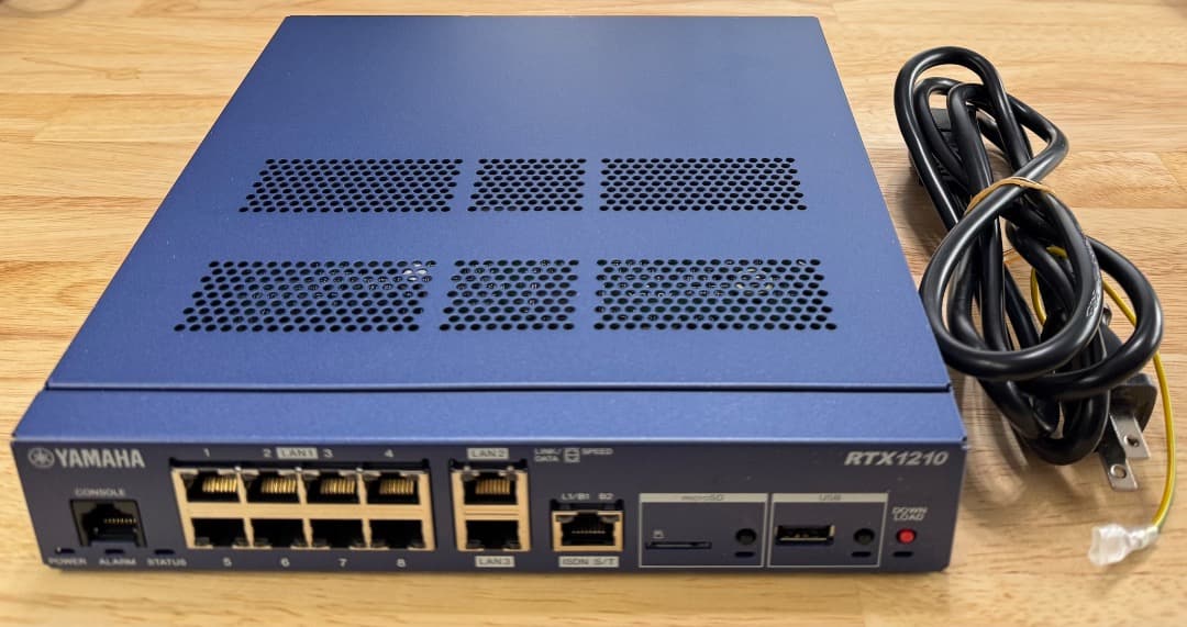 【動作確認済】YAMAHA RTX1210 有線LANルーター（FW最新化済）
