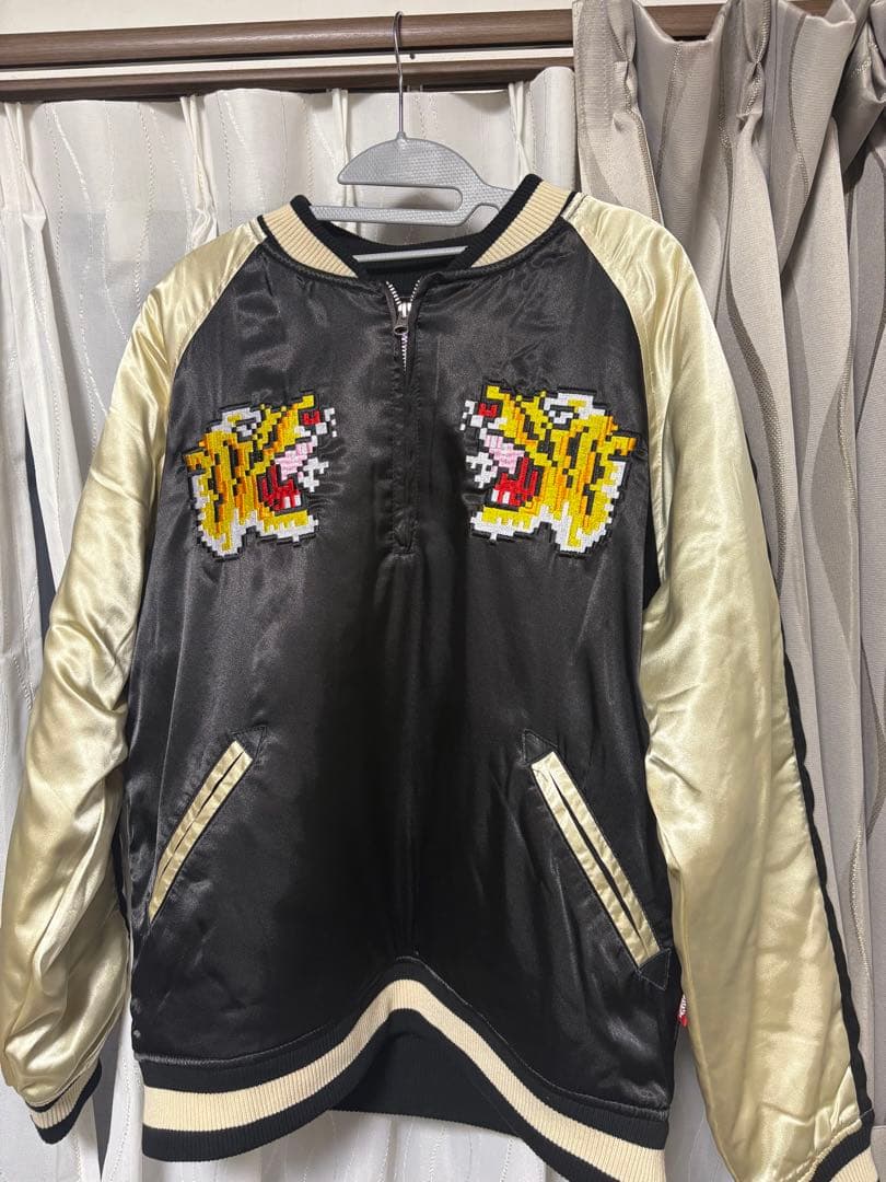 黒ひげ　PUNK DRUNKERS スカジャン 虎刺繍 日本製