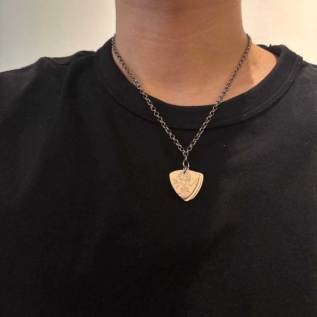 ヒステリックグラマー○ギターピック 3連ネックレス キムタク ロゴ刻印