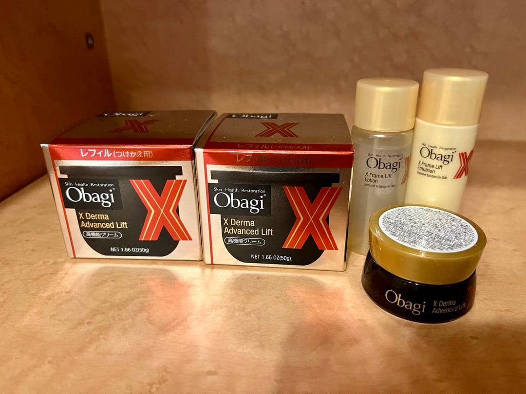 オバジX ダーマアドバンスドリフト 50g つけかえ用レフィル２個　おまけ付き