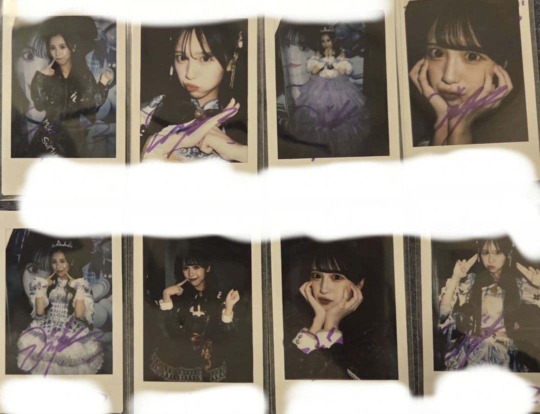 iLiFE! 純嶺みき サインあり コメントあり チェキまとめ売り 8枚