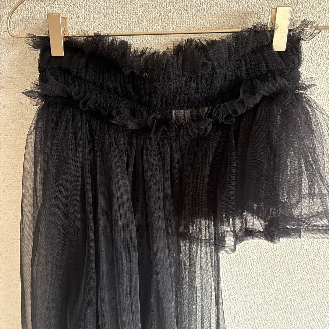 《美品》noir kei ninomiya アシンメトリー チュールスカート