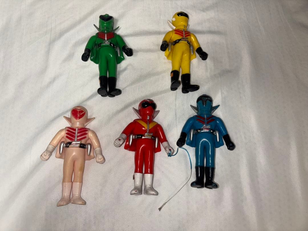 ゴレンジャー 当時物 ソフビ 5体セット - メルカリ