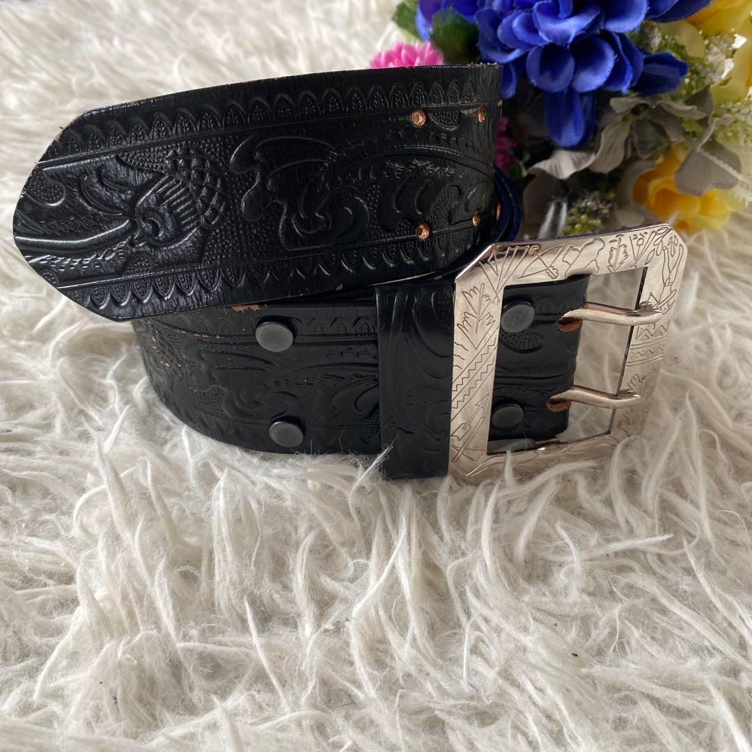 eight希少　ACE WESTERN BELTS ブラック