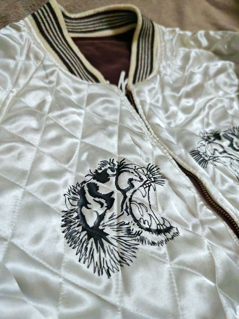 90s Rsco 日本限定虎 2面用 別珍とサテン スカジャン unisex - メルカリ