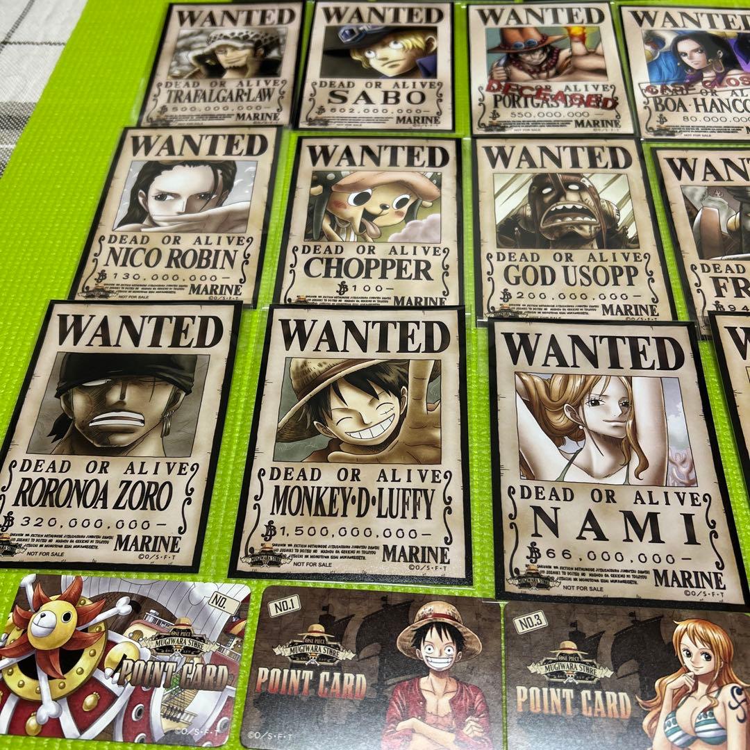 ONE PIECE ワンピース 麦わらストア 非売品 手配書 ブロマイド ルフィ