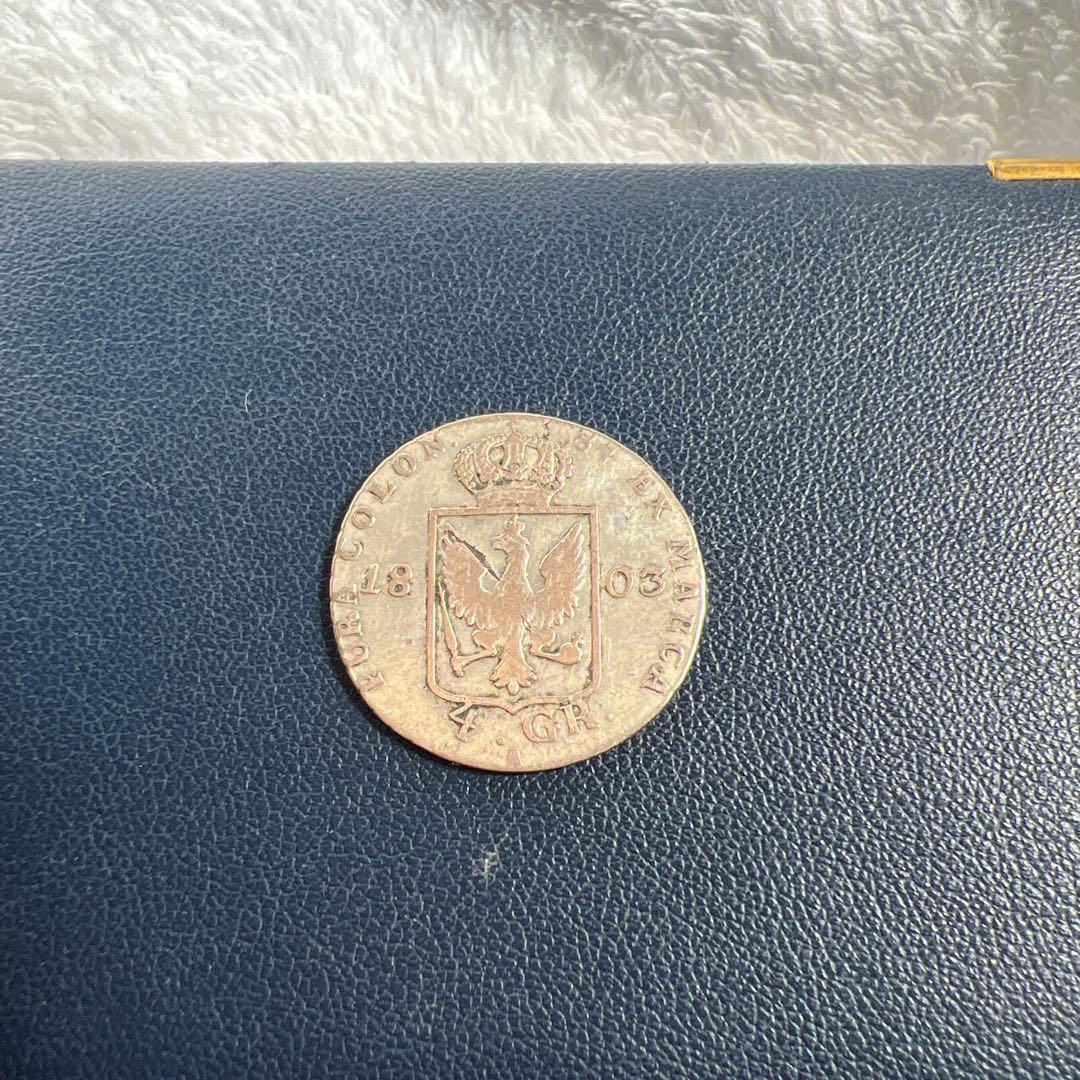 ドイツプロイセン王国 4 グロッシェン銀貨フリードリヒウィル - メルカリ