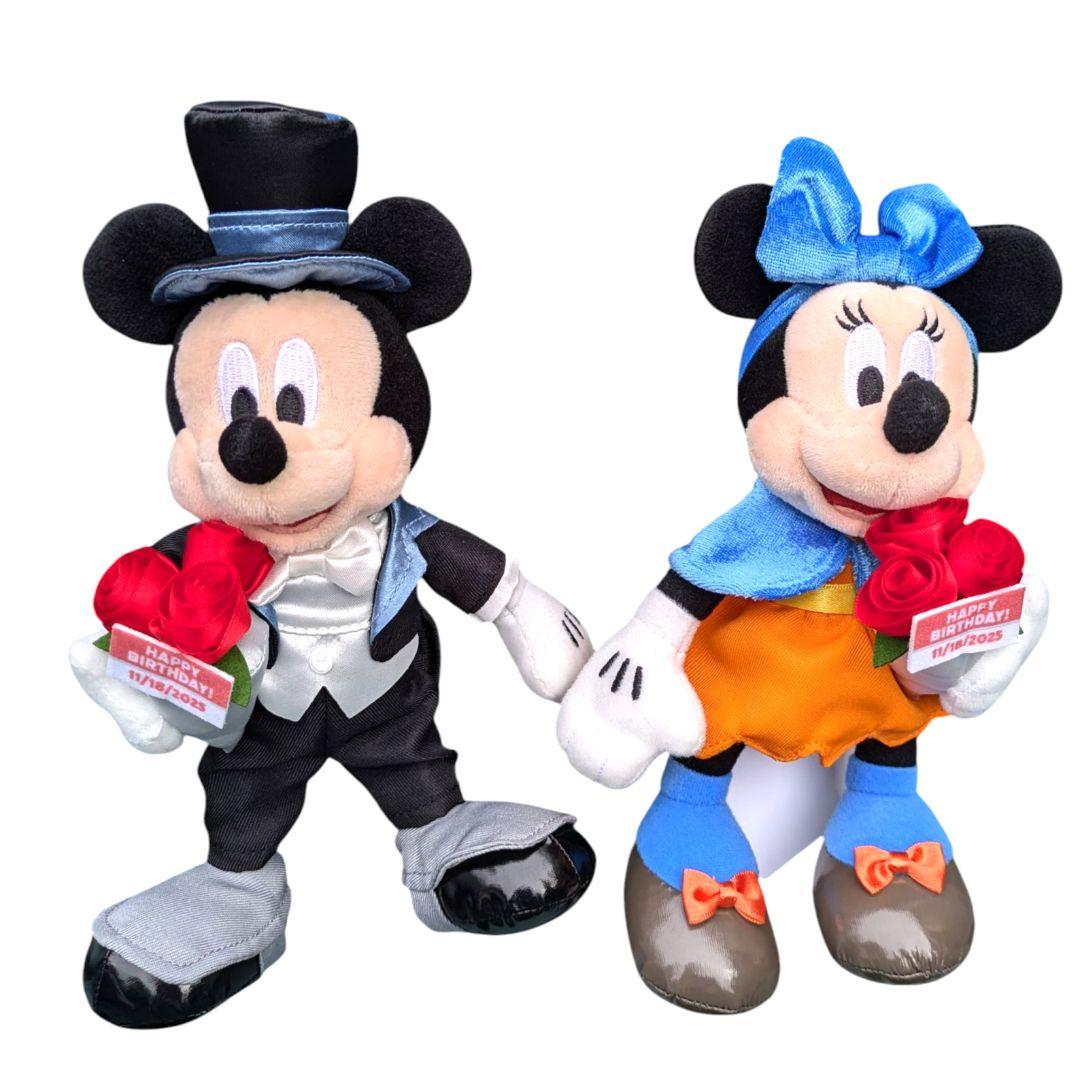 ディズニー ミッキー＆ミニー バースデーぬいぐるみバッジセット 2025