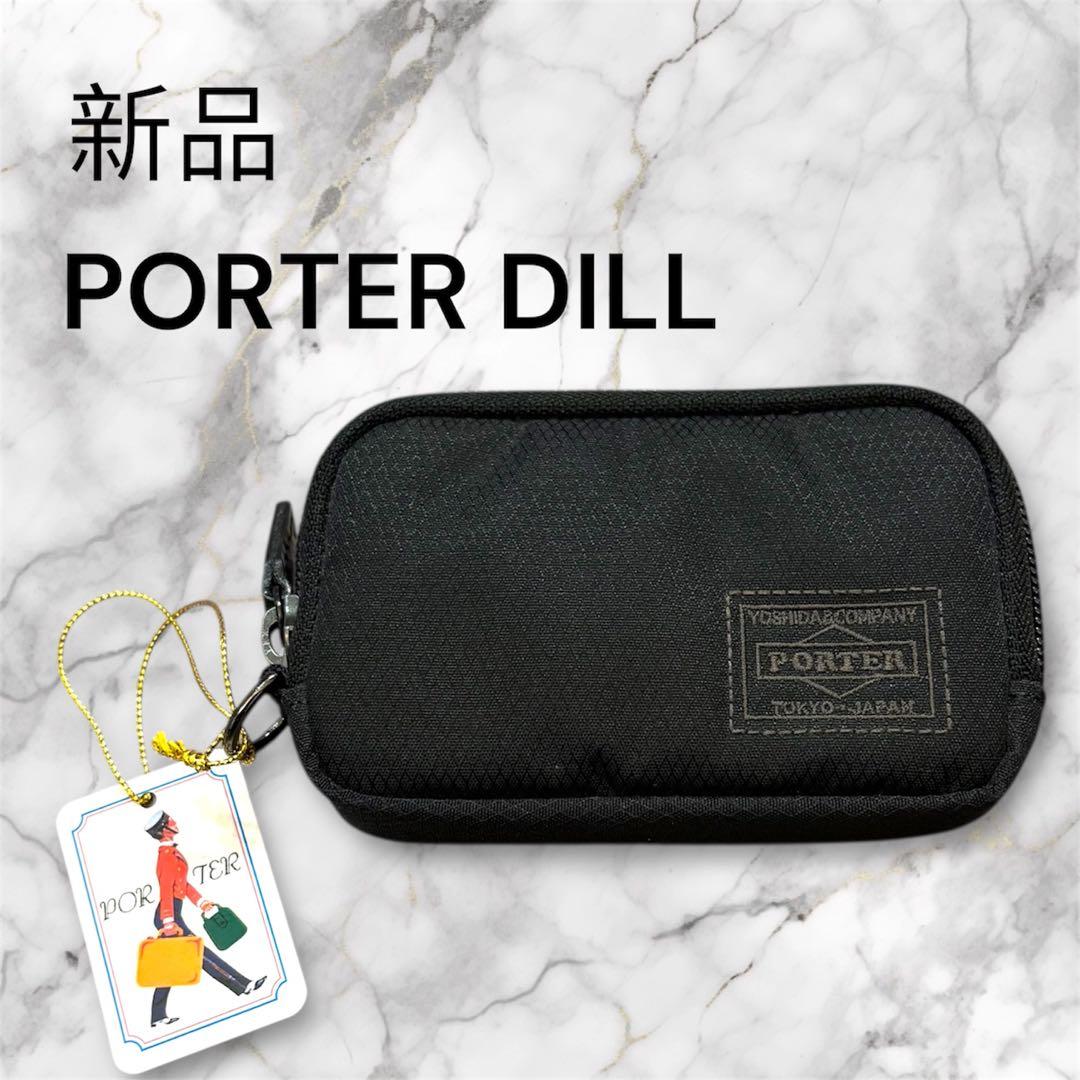 未使用 PORTER DILL ケース ポーター ブラック ディル 黒 DILL（PORTER） ポーター ディル カードケース 653-09758 名刺入れ