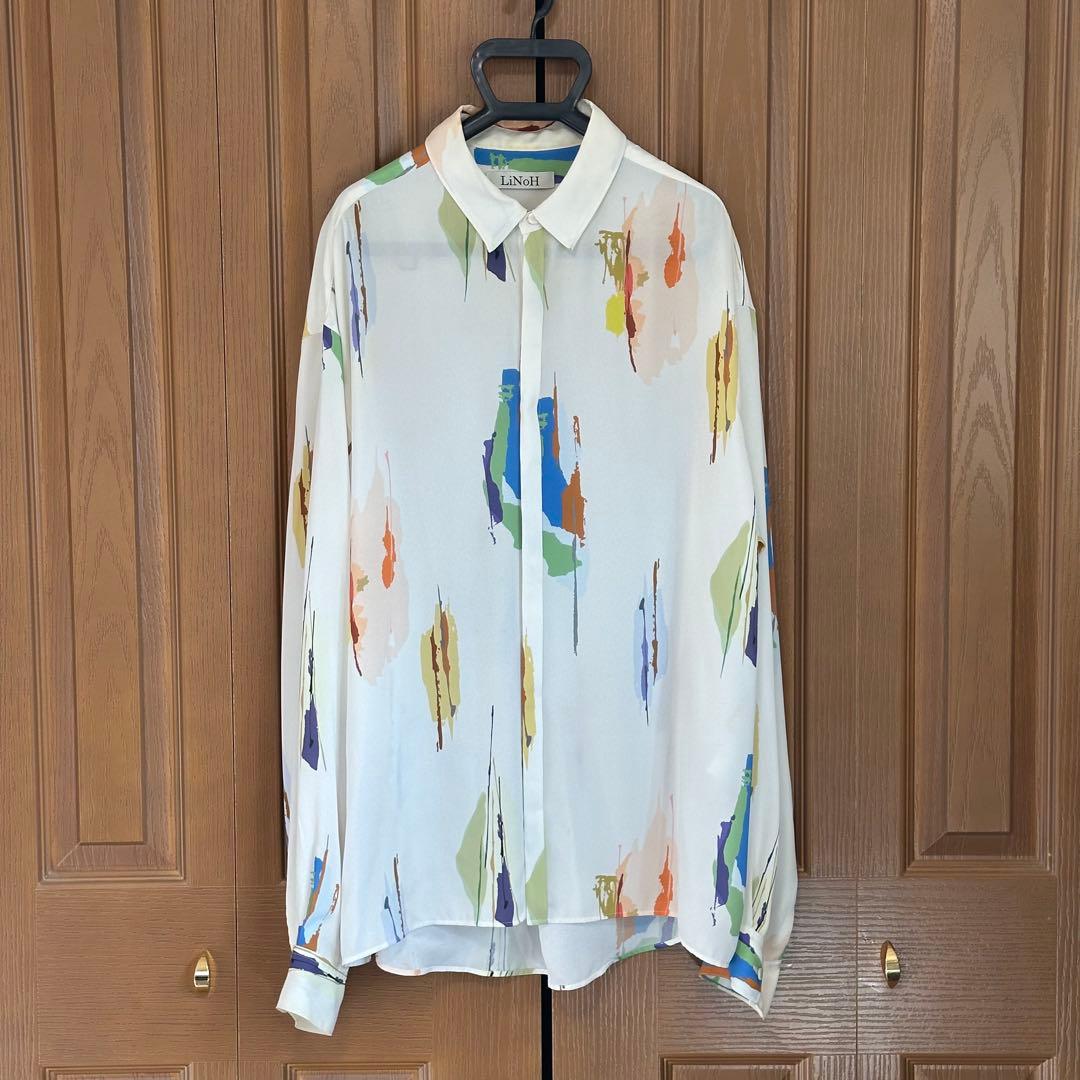 LiNoH リノー　ミスチル桜井和寿着 シャツ 多色模様 長袖シャツ サイズ2