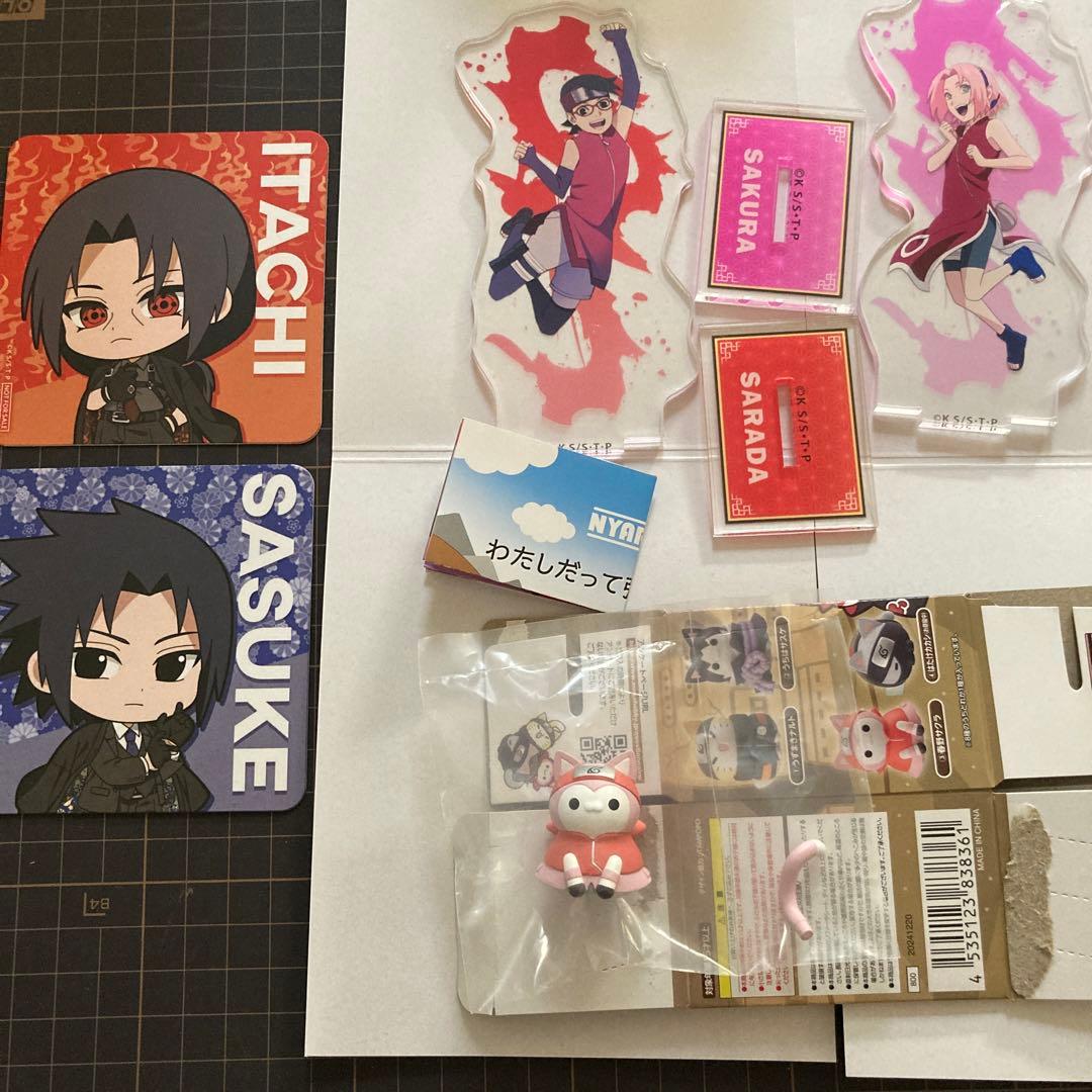 NARUTO イタチ サスケ サクラ サラダ コースター アクスタ ニャルト