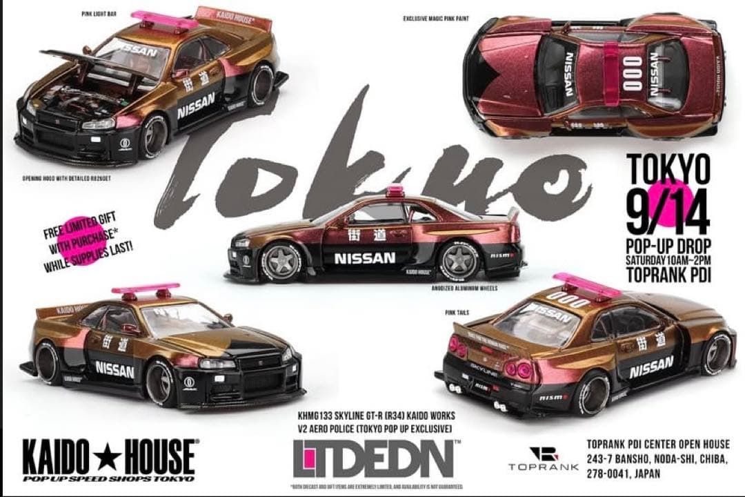 Kaido House スカイライン GT-R R34 police
