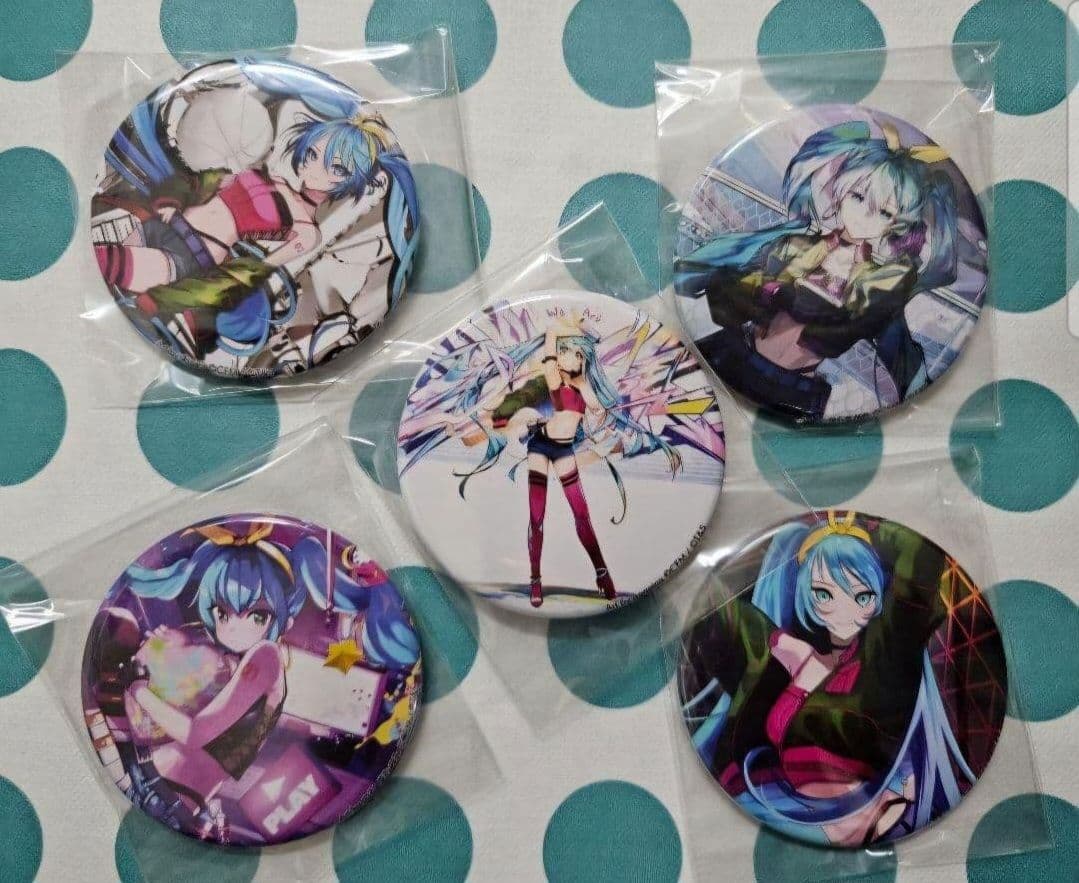 【新品】希少！　ミクブレイク　缶バッジ　全5種類 コンプリートセット