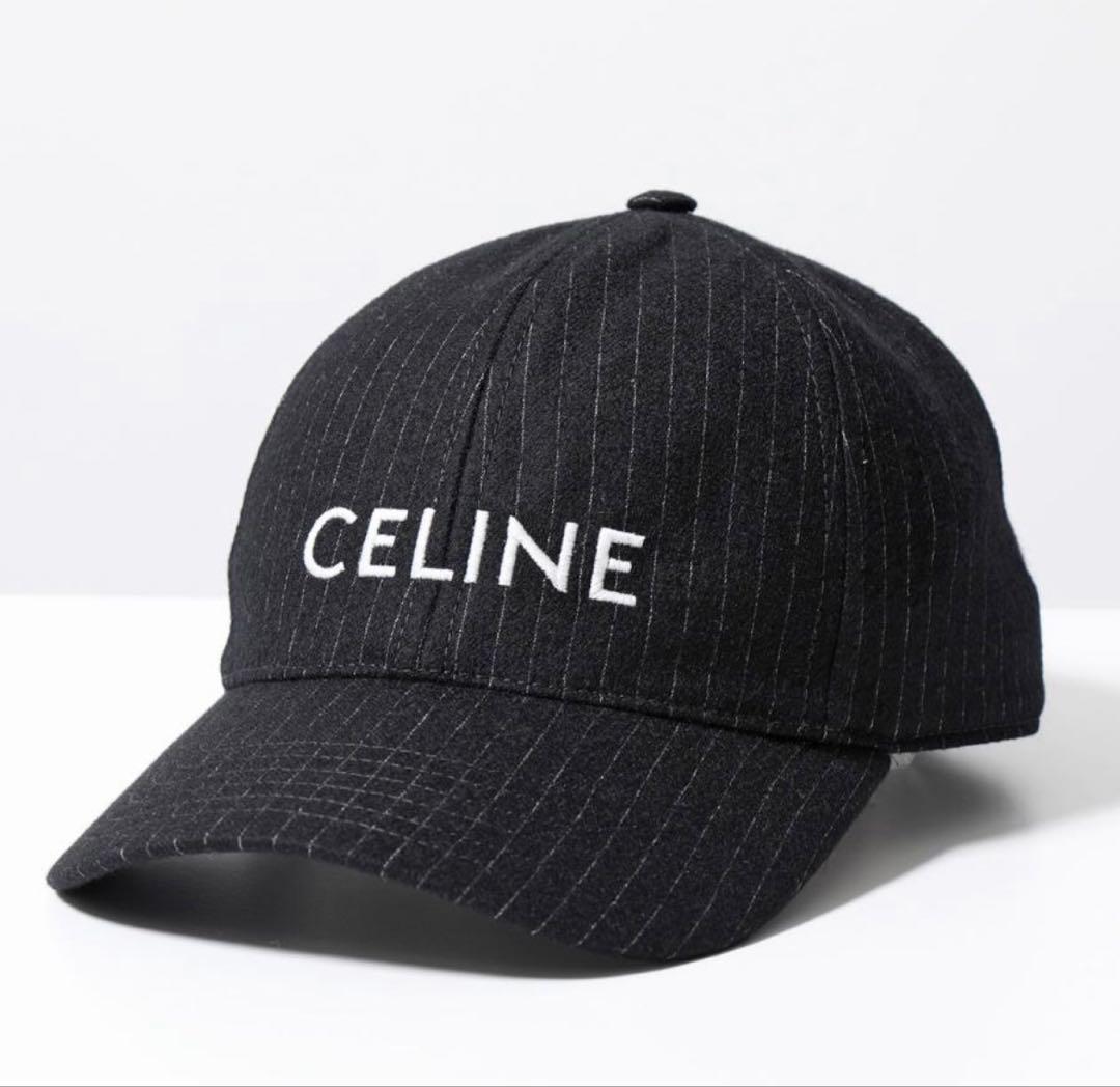 CELINE ストライプ ベースボールキャップ　週末限定割引‼️