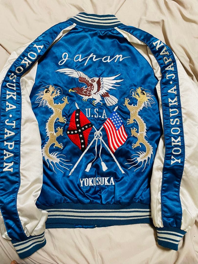 JUNGLE STORM 日本限定 YOKOSUKA サテン スカジャン 龍