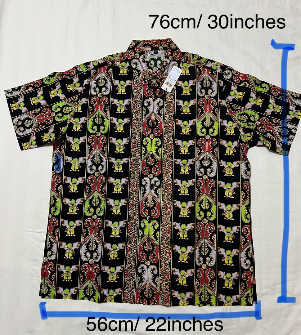 ポケモン ピカチュウ バティックシャツ 大人mサイズ ネイティオ柄