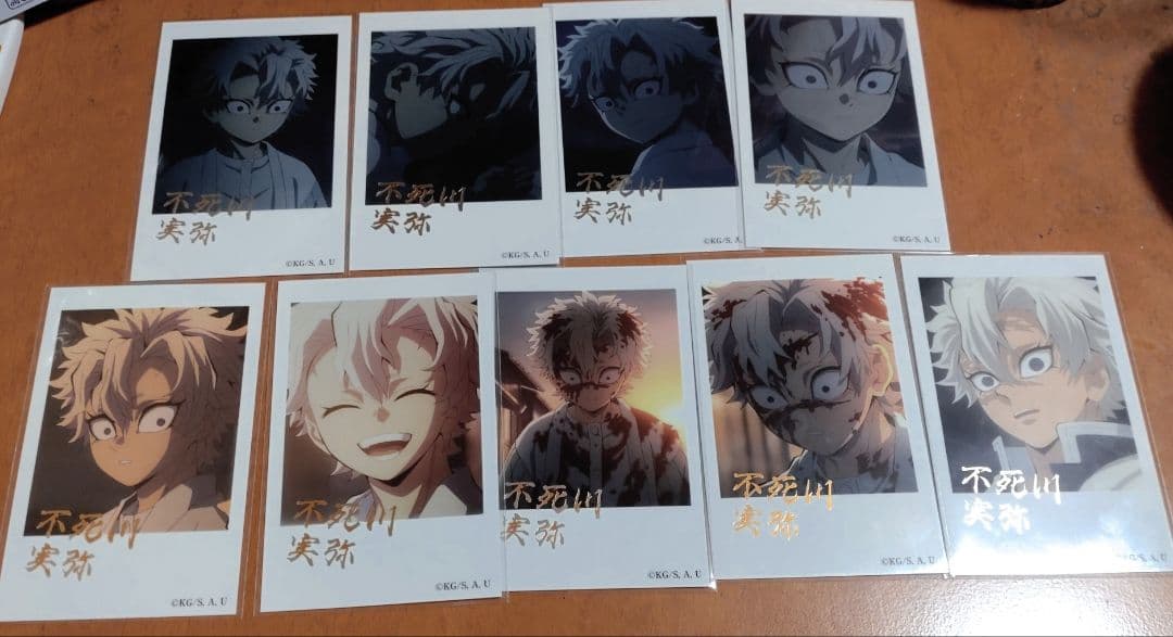 鬼滅の刃　不死川実弥　チェキ風ブロマイド　箔押し