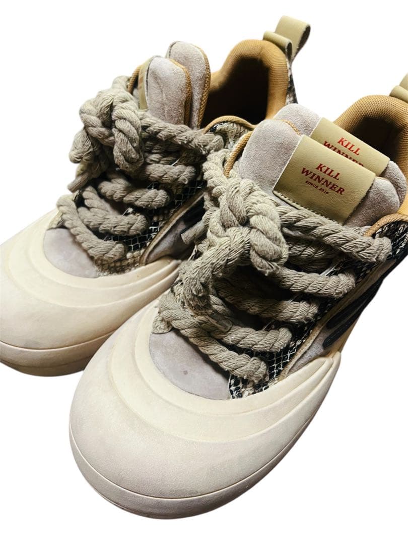 ジ*ン様 正規品 killwinner厚底スニーカーブラウン