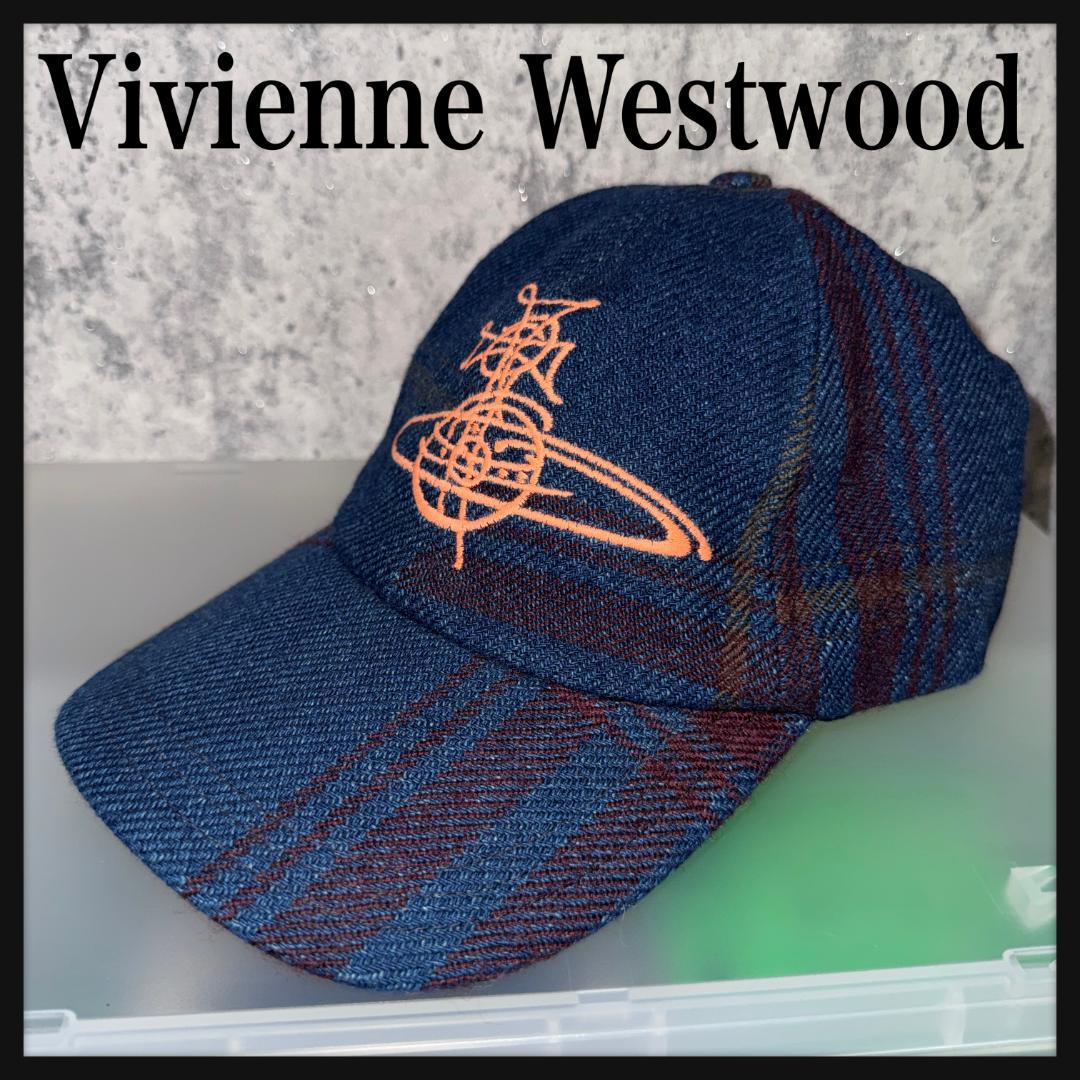 極美品☆鮮やかブルー☆】ヴィヴィアンウエストウッド オーブ刺繍