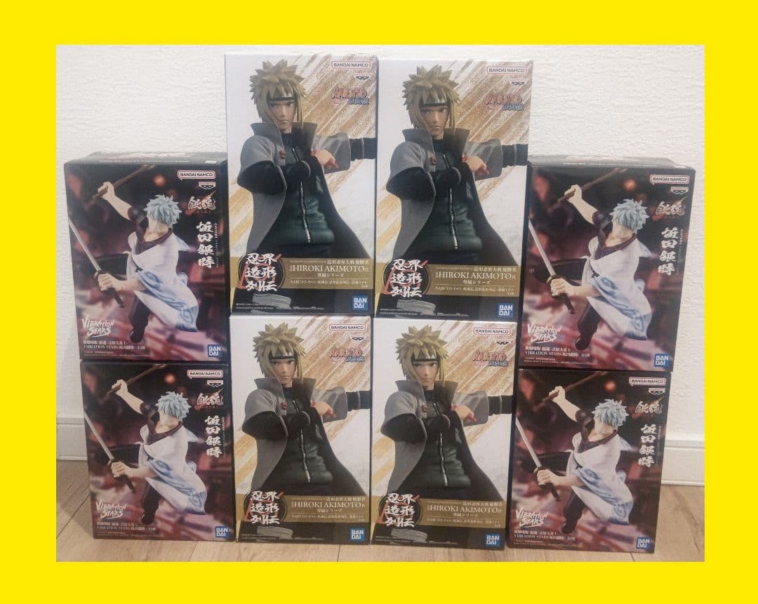 【新品未開封】NARUTO 波風ミナト 銀魂 坂田銀時 prize フィギュア