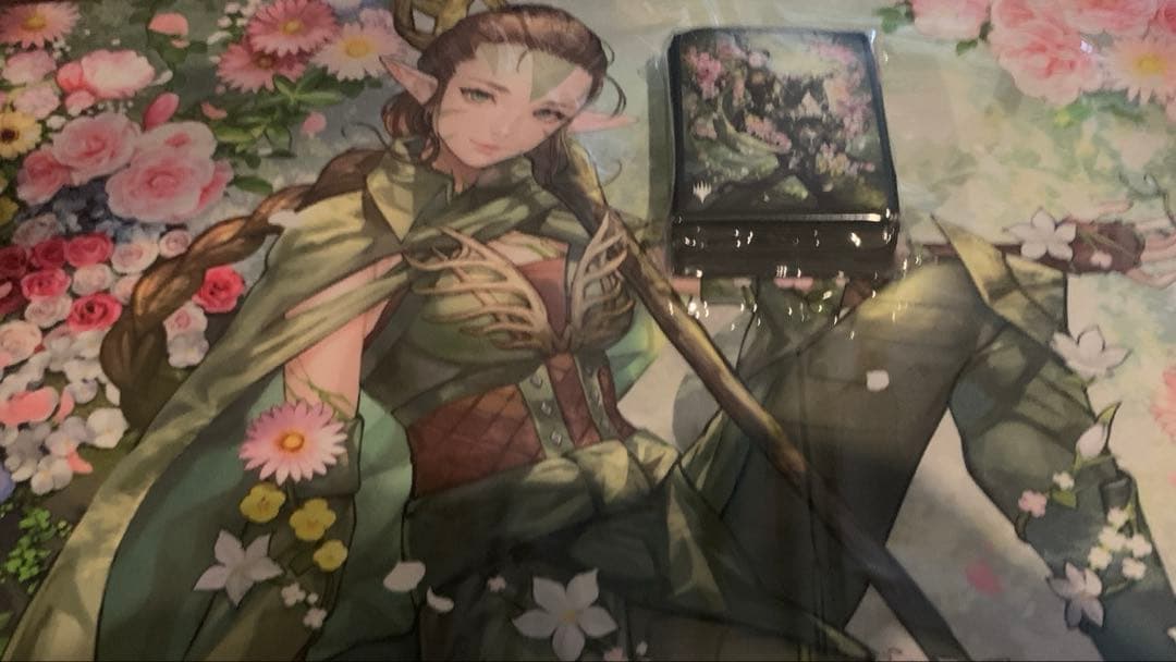 MTG 復活した精霊信者、ニッサ プレイマット GW プレマ　スリーブ　セット